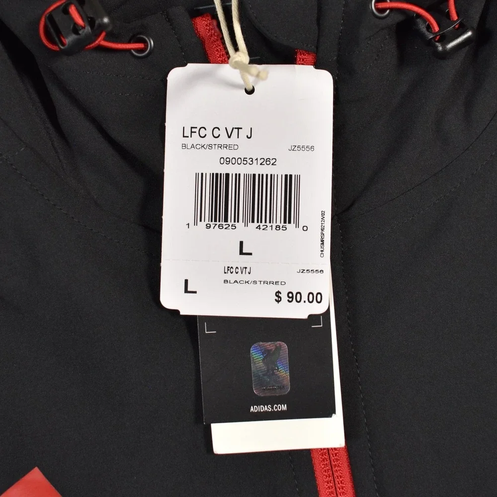 Adidas Liverpool Tiro25 Competition VIS Tech Travel Jacket Large Red Black